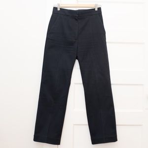 COS Navy Trousers with Stitching